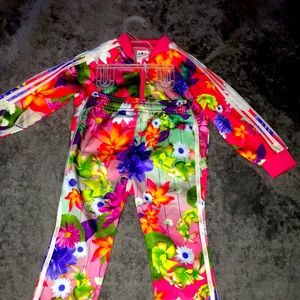 Adidas outfit jacket and pants size 18-24ms